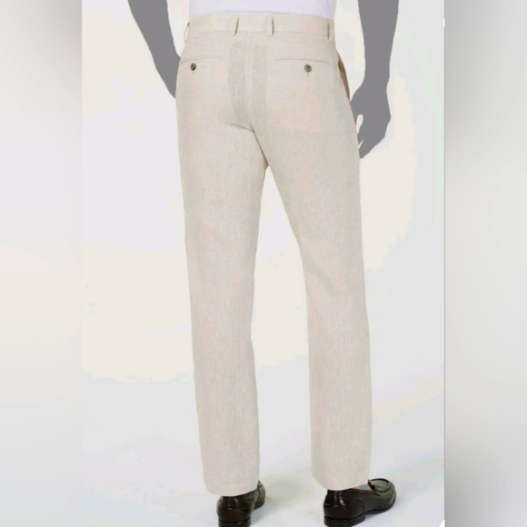 🔥 EUC TASSO ELBA ISLAND LINEN BLEND PANTS - Picture 2 of 15